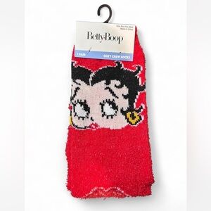 Betty Boop Vibrant Cozy Crew Socks